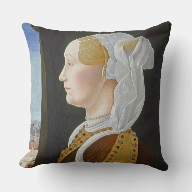 Ginevra Bentivoglio, C. 1474 - 77 Kudde (Framsida)