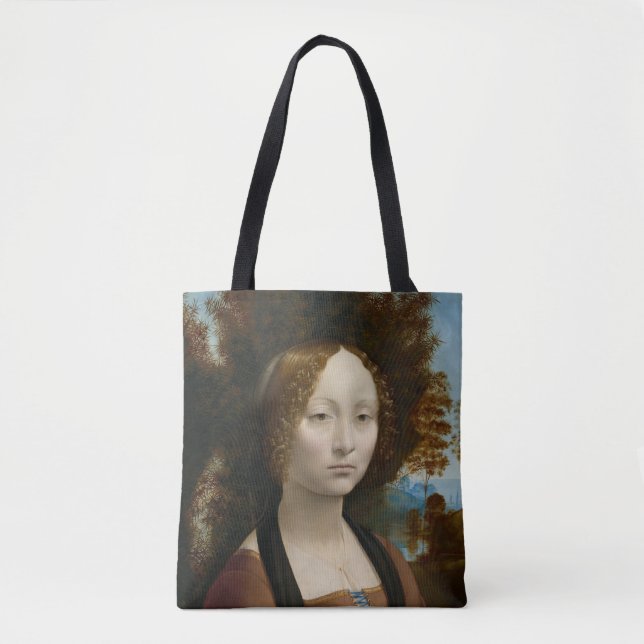 Ginevra de Benci av Leonardo da Vinci Tygkasse (Framsida)