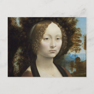 Ginevra de Benci av Leonardo da Vinci Vykort