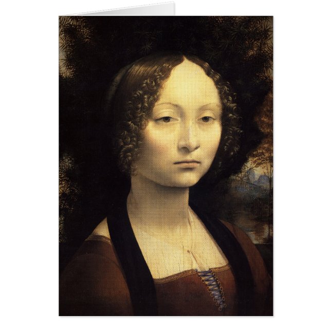 Ginevra de Benci Hälsningskort (Framsidan)