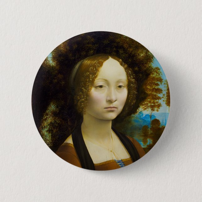 Ginevra de'Benci av Leonardo da Vinci Knapp (Framsida)