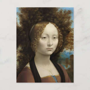 Ginevra de'Benci av Leonardo Da Vinci Vykort