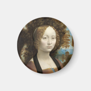 Ginevra de'Benci Leonardo da Vinci Magnet