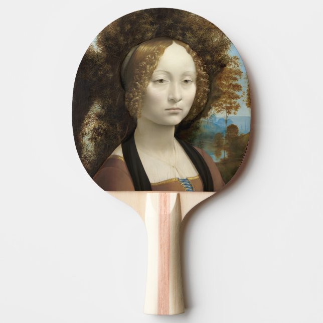 Ginevra de'Benci Leonardo da Vinci Pingisracket (Framsidan)