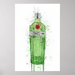 Ginflaskans väggkonsttryck 'Emerald 2.0' Poster