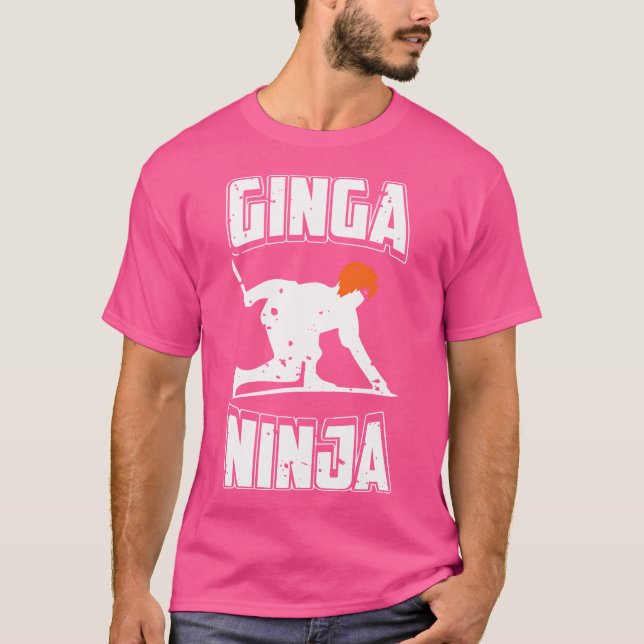 Ginga Ninja Rolig Ginga Spelare Humoristisk Kampsp T Shirt (Framsida)