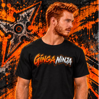 Ginga Ninja – Rolig Ginger & Rödhårig T Shirt
