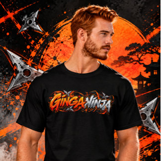 Ginga Ninja – Rolig Ginger & Rödhårig T Shirt