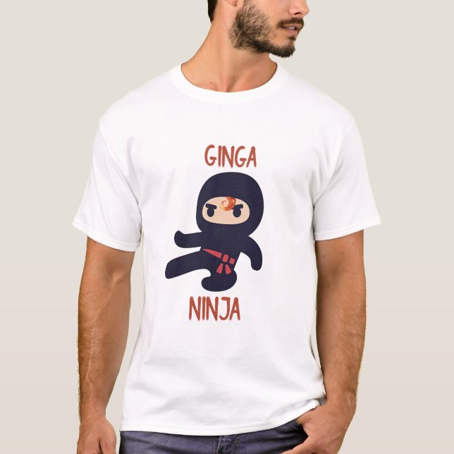 Ginga Ninja T-shirt Manar Graphic Shirt Funny (Framsida)