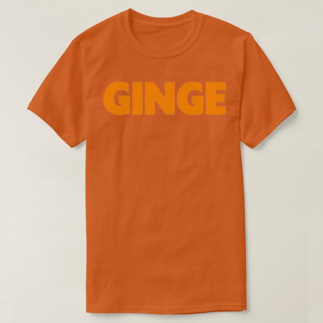 Ginge RedheadGinger T Shirt (Design framsida)