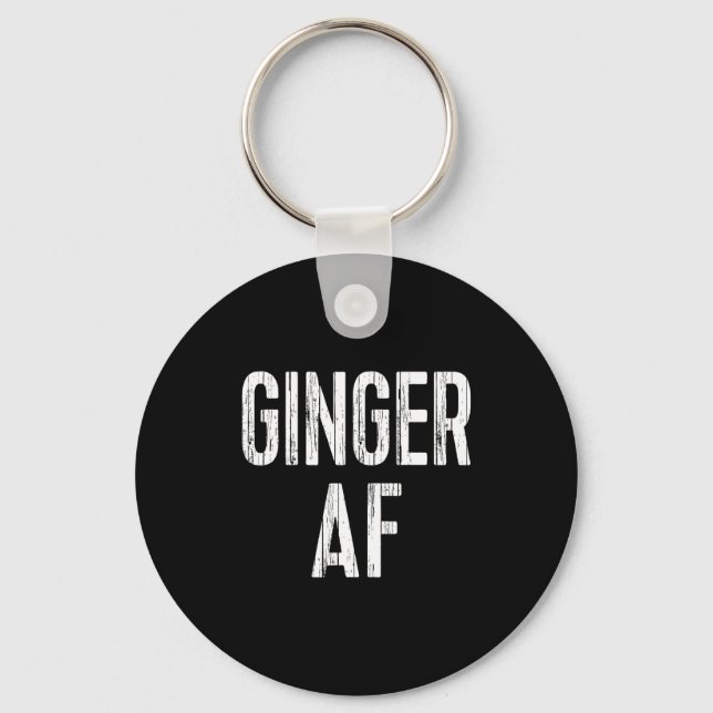 Ginger Af Shirt Irish Men Women St Patricks Day  Nyckelring (Framsida)