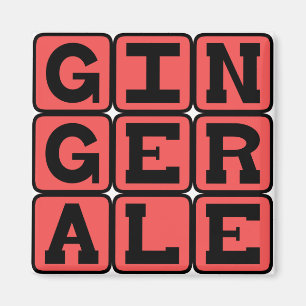 Ginger Ale, Upset Stomach Medicine Magnet