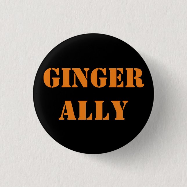 Ginger Ally 3 Cm Round Badge Knapp (Framsida)