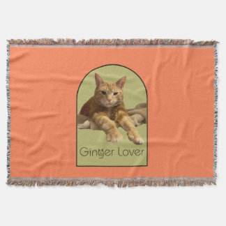 Ginger älskare korall kastfilt filt