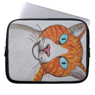 Ginger and white cat Electronics Bag Laptop Fodral