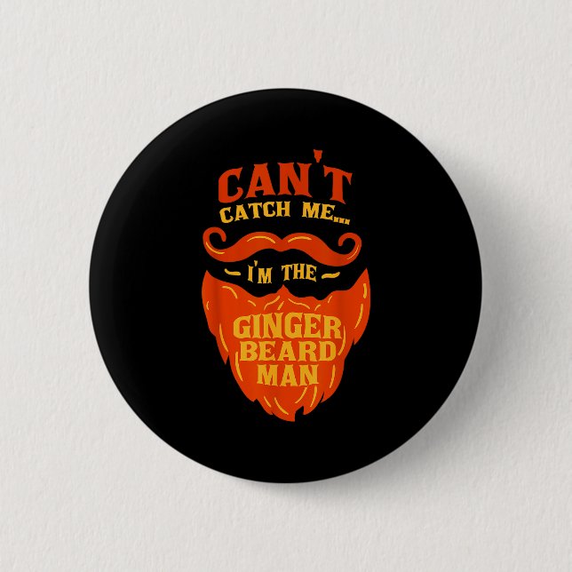 Ginger Beard Man - Bearded Men Funny Quote  Knapp (Framsida)