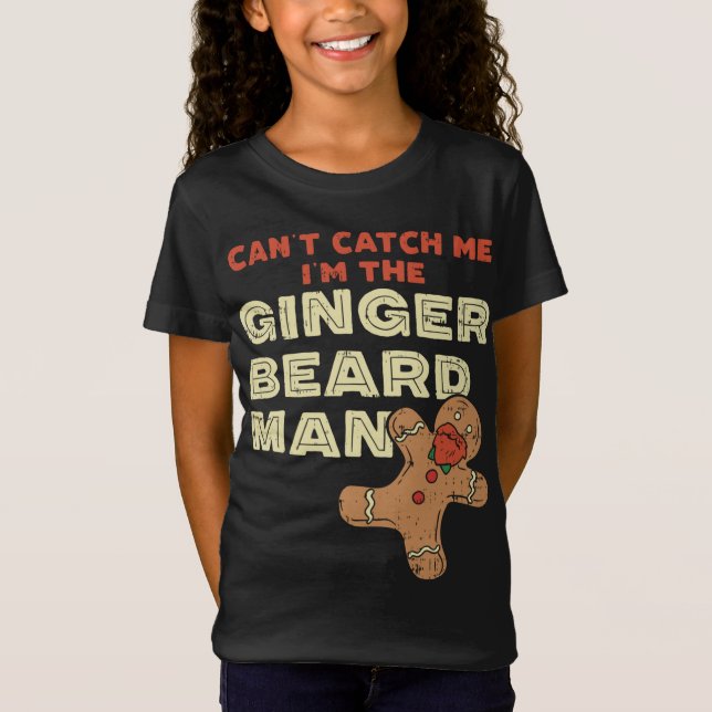 Ginger Beard Man Funny Pepparkaksgubbe T Shirt (Framsida)