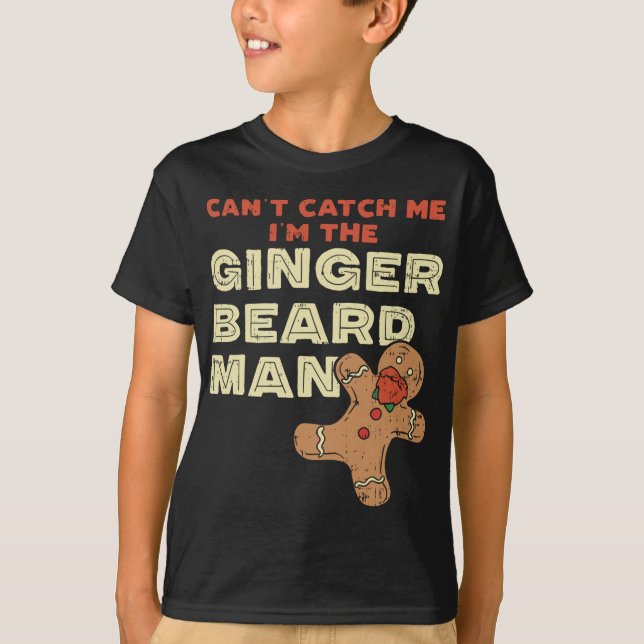 Ginger Beard Man Funny Pepparkaksgubbe T Shirt (Framsida)