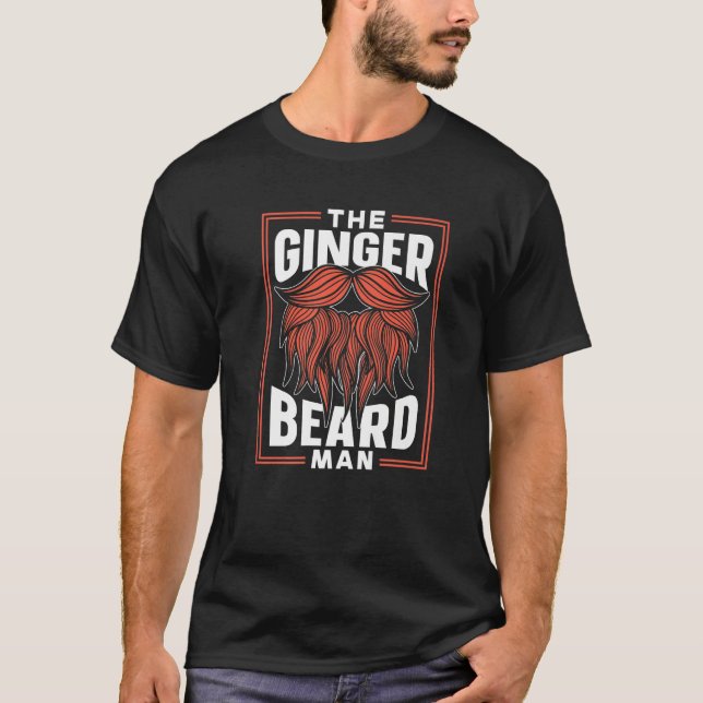 Ginger Beard Man Ireland Gaelic Irish St. Patr T Shirt (Framsida)