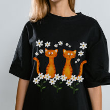 Ginger Blommigt Orange Cat Energy