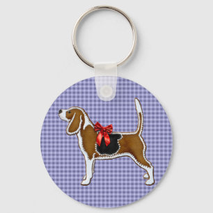 Ginger Bread Beagle jul Cookie Nyckelring