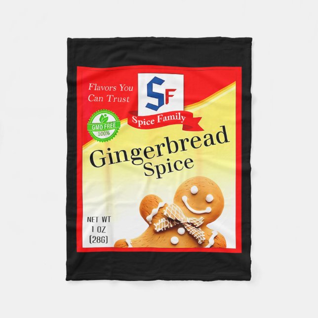 Ginger Bread Sce Group Costume Family Matching Hal Fleecefilt (Framsidan)
