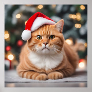 Ginger British Shorthair jul Poster