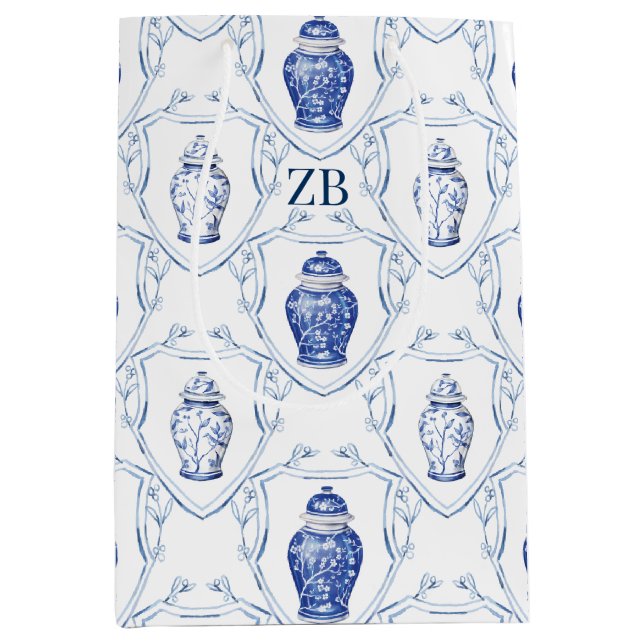 Ginger Burk Blue och White Chinoiserie (Framsidan)