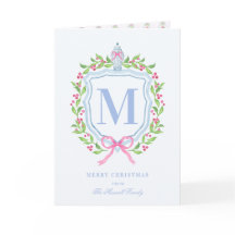 Ginger Burk och jul Berries Monogram Photo