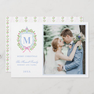 Ginger Burk och julberries Vapensköld Monogram Inbjudningar