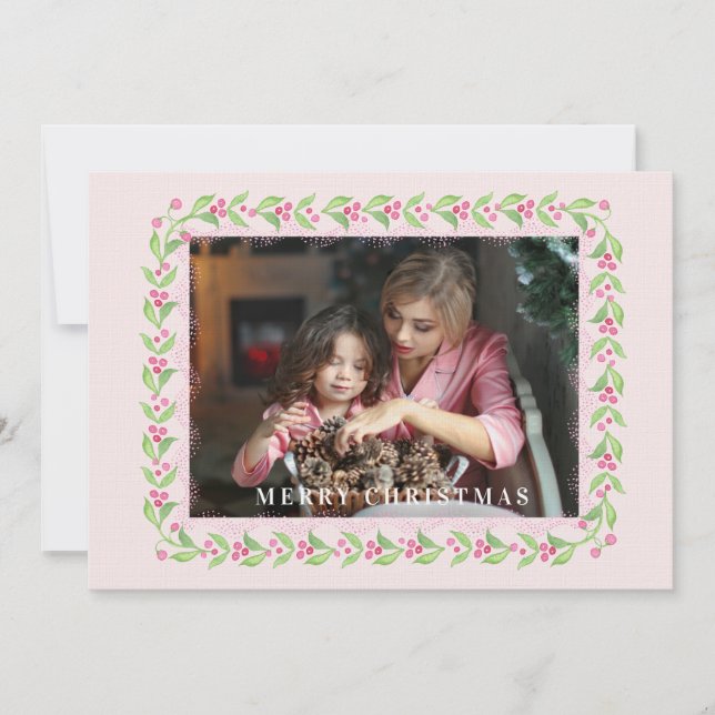 Ginger Burk och julberries Vapensköld Monogram Inbjudningar (Framsida)