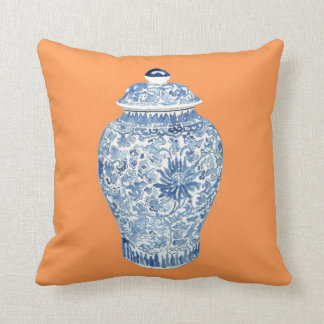 GINGER BURK PÅ TANGERINE PILLOW KUDDE