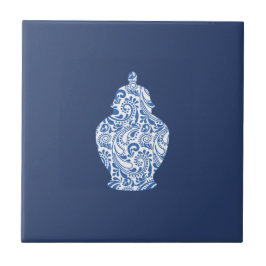 Ginger Burk Pottery Blue Kakelplatta