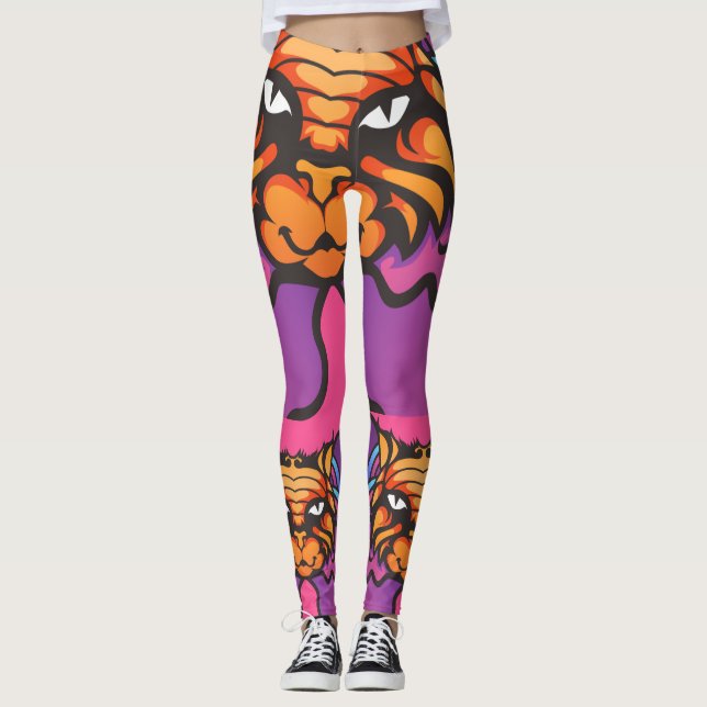 GINGER CAT BOHO YOGA BYXOR LEGGINGS (Framsida)