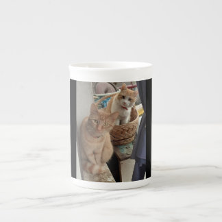 ginger cat Bone China Mugg Benporslin Mugg
