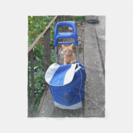 Ginger Cat Fleece Blanket