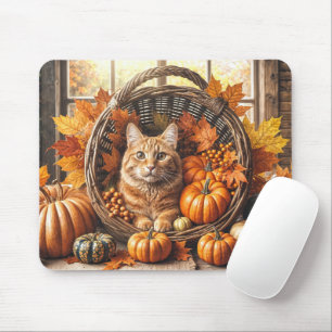 Ginger Cat i Thanksgiving Cornucopia Musmatta
