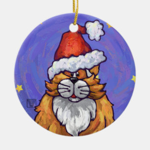 Ginger Cat-jul Julgransprydnad Keramik