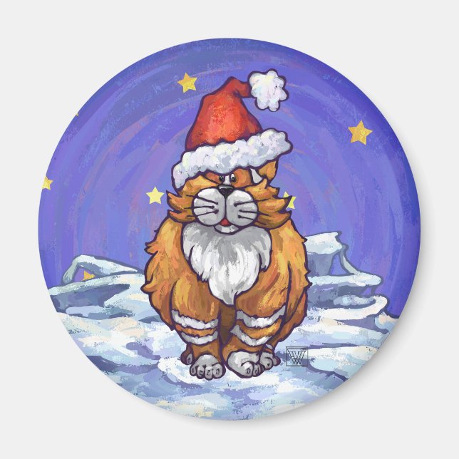 Ginger Cat-jul Magnet (Framsidan)