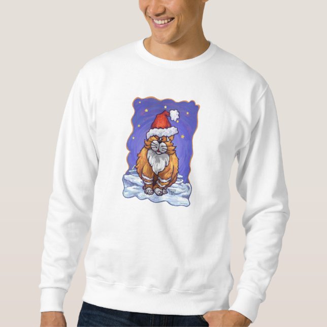Ginger Cat-jul Sweatshirt (Framsida)