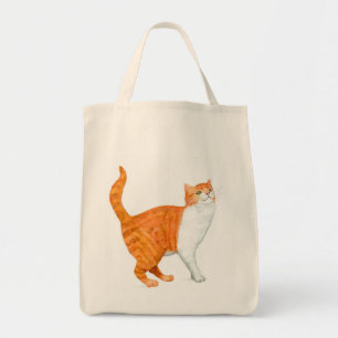 "Ginger Cat" Livsmedel Tote Tygkasse