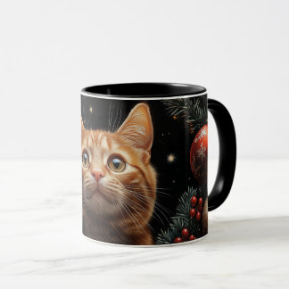 Ginger Cat Lovers jul Gift Mugg för Mamma, Pappa
