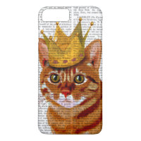 Ginger Cat med Krona Portrai
