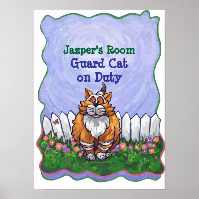 Ginger Cat My Room Poster (Framsidan)