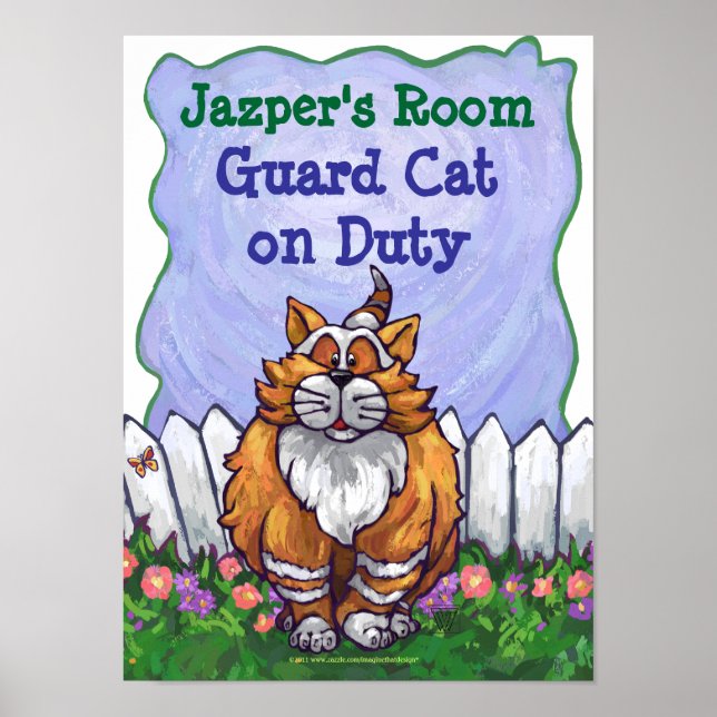 Ginger Cat My Room Poster (Framsidan)