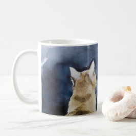 Ginger Cat och Full Moon Classic Mugg