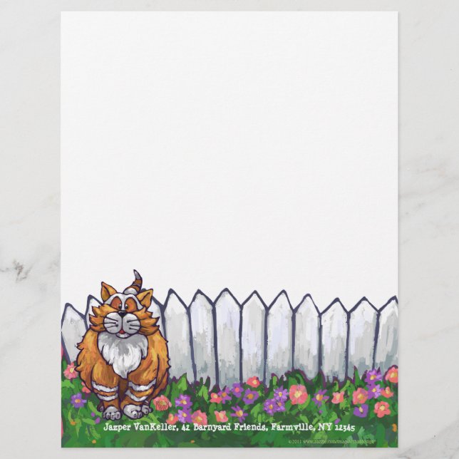 Ginger Cat Personal Letterhead (Framsida)