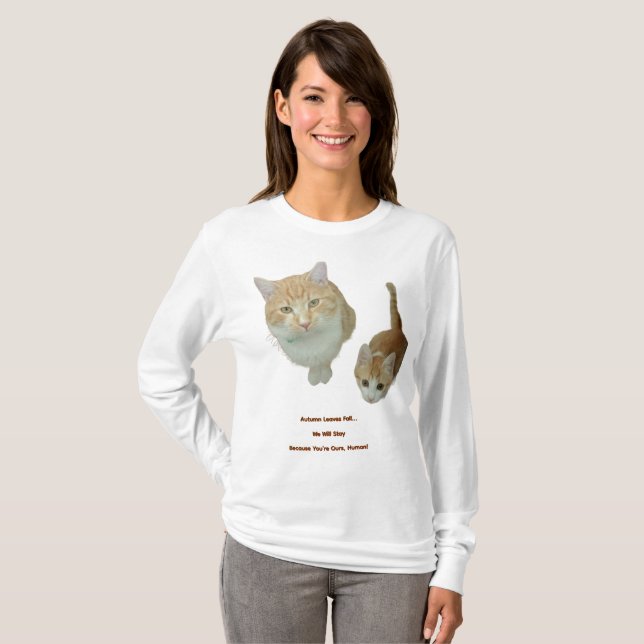 Ginger Cat Photo, Skapa din egen, Gift T Shirt (Hel framsida)
