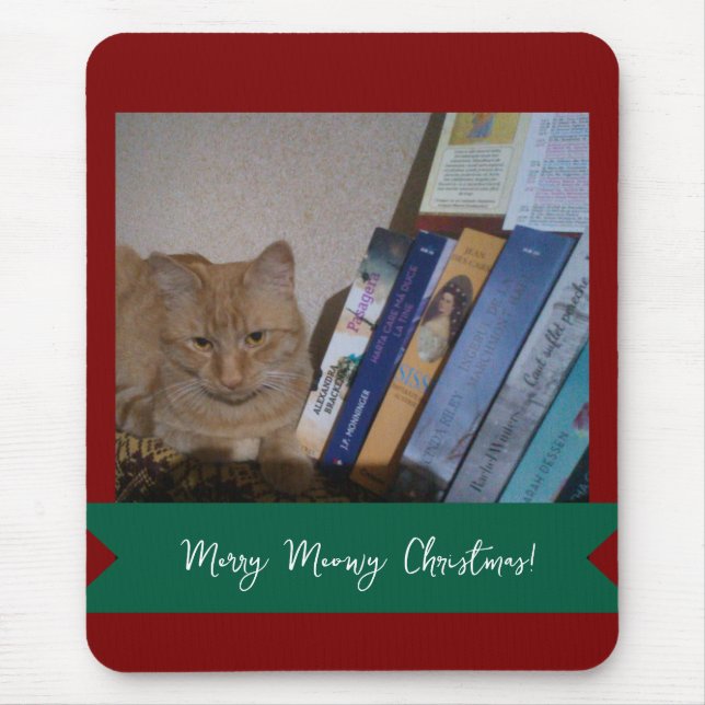 Ginger cat, Photo Text Customize ,Meowy Christmas, Musmatta (Framsidan)