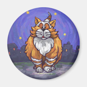 Ginger Cat-presenter och tillbehör Magnet